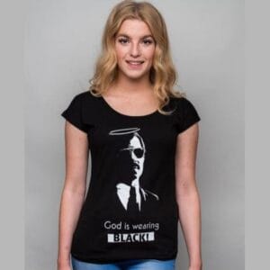 T Shirt Kaufen God Is Wearing Black