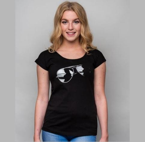 Damen T-Shirt Kalles Sonnenbrille