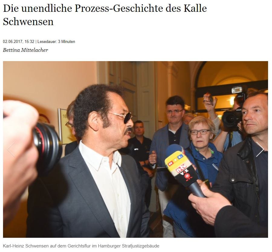 Die unendliche Prozess-Geschichte des Kalle Schwensen
