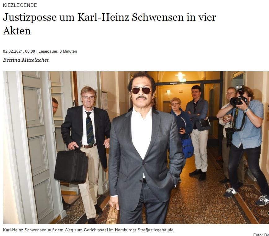Justizposse um Kalz-Heinz Schwensen in vier Akten