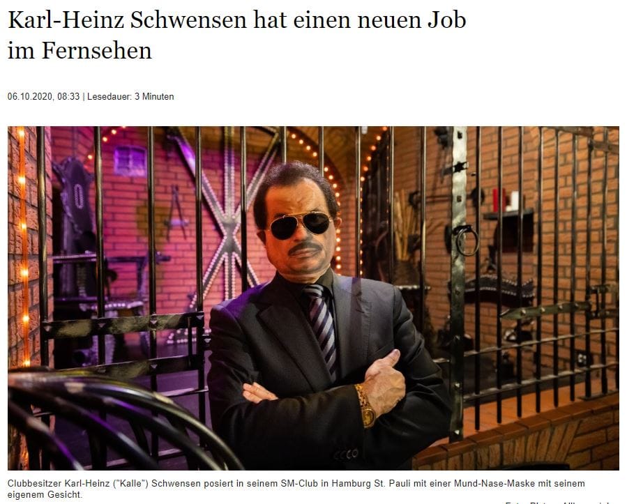 Karl-Heinz Schwensen hat einen neuen Job im Fernsehen