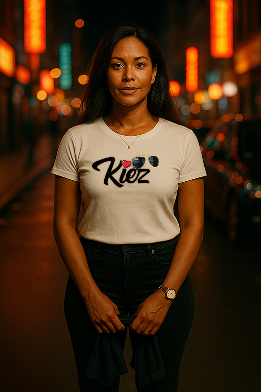 Damen T-Shirt Kiez Herz 2025 – Hamburger Kiez T-Shirt weiss