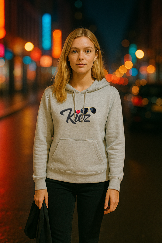 Hoodie grau, Ladies Edition, Kiez Herz