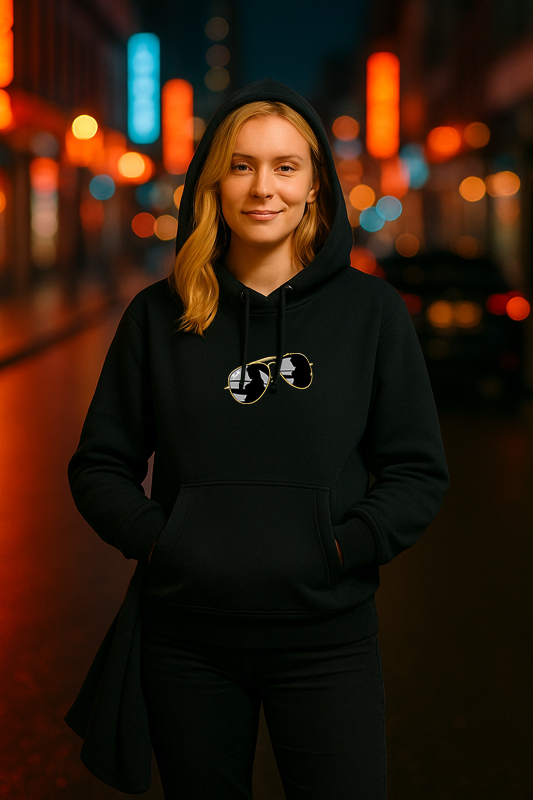 Hoodie black, Ladies Edition, Kalle Brille